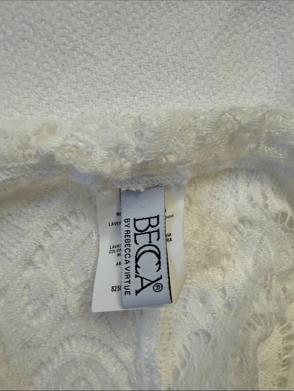 Becca by Rebecca Virtue White Lace Cover-Up Pants size medium - Picture 3 of 6
